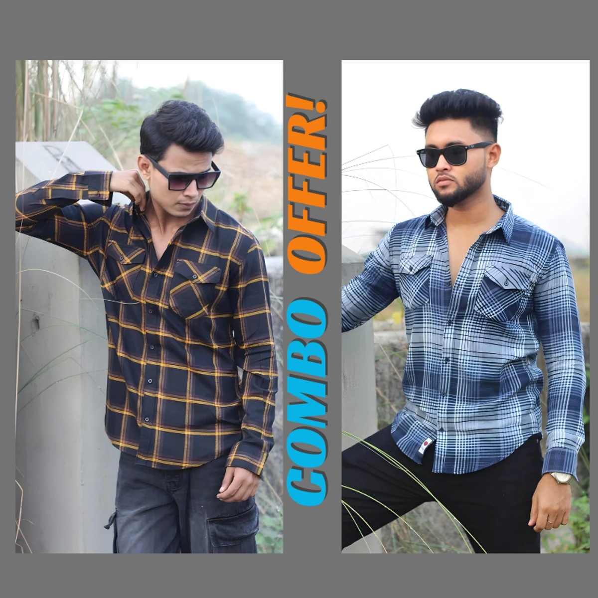 WINTER CHECK SHIRT COMBO OFFER CODE - 222