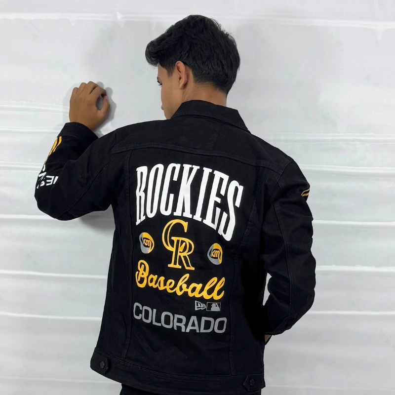 MEN'S DENIM JACKET BLACK - 606