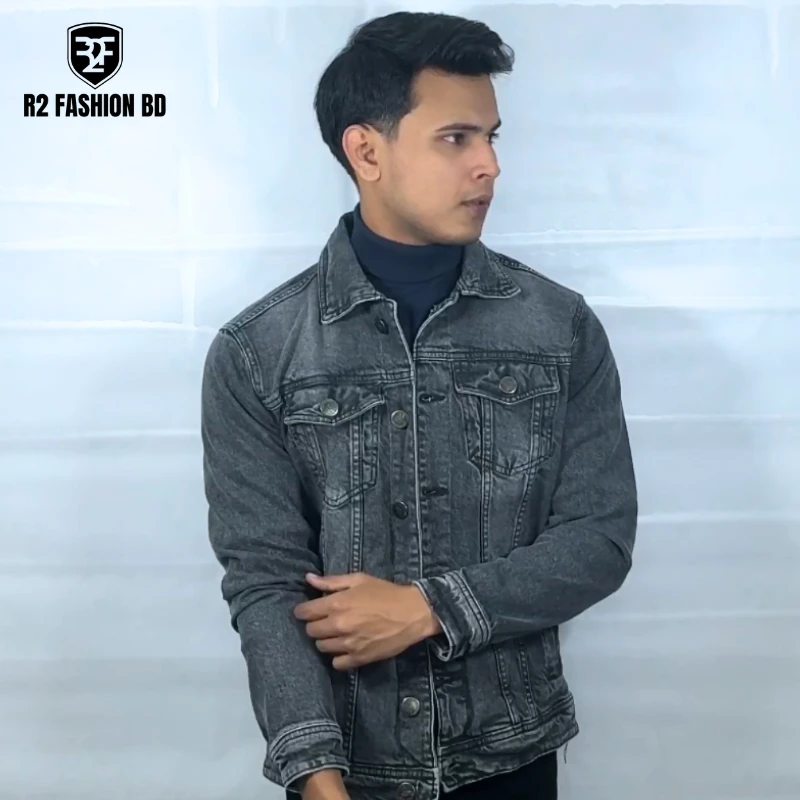 MEN'S DENIM JACKET ASH - 609