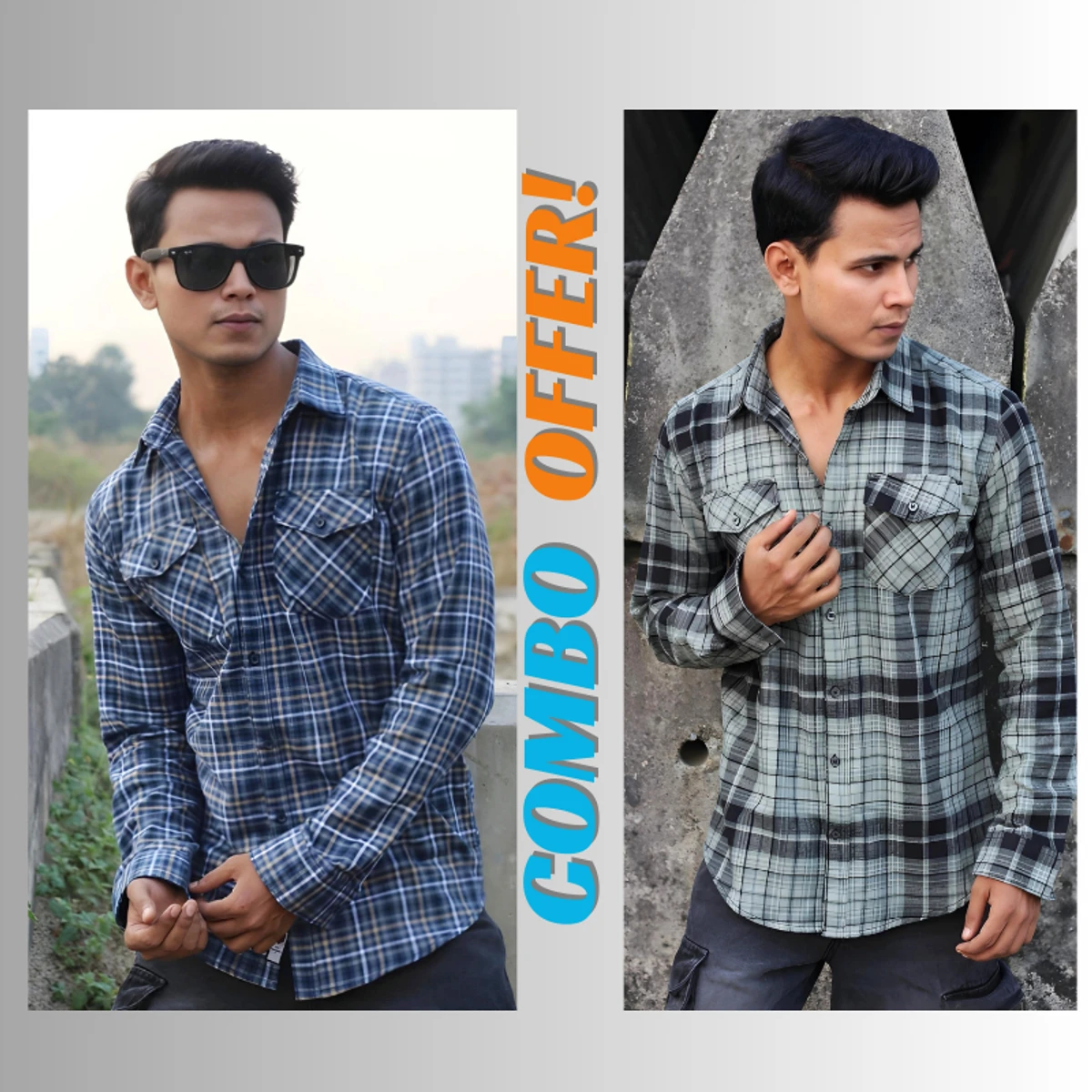 WINTER CHECK SHIRT COMBO OFFER CODE - 224