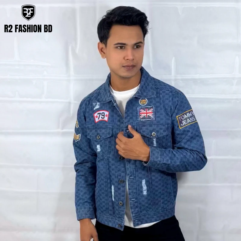 MEN'S DENIM JACKET CHECK - 613